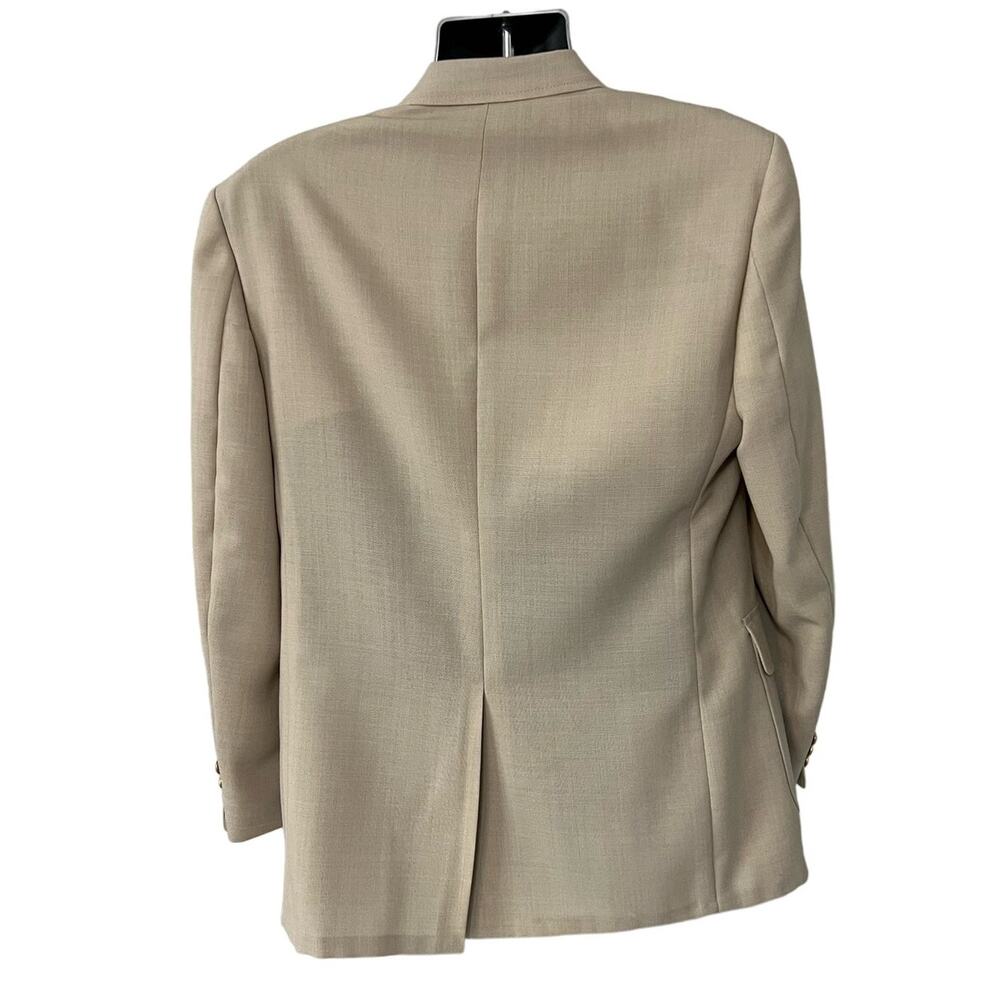 Men’s 42R Khaki Sport Coat Blazer Lightweight Two Button Classic Business Casual - Picture 3 of 10